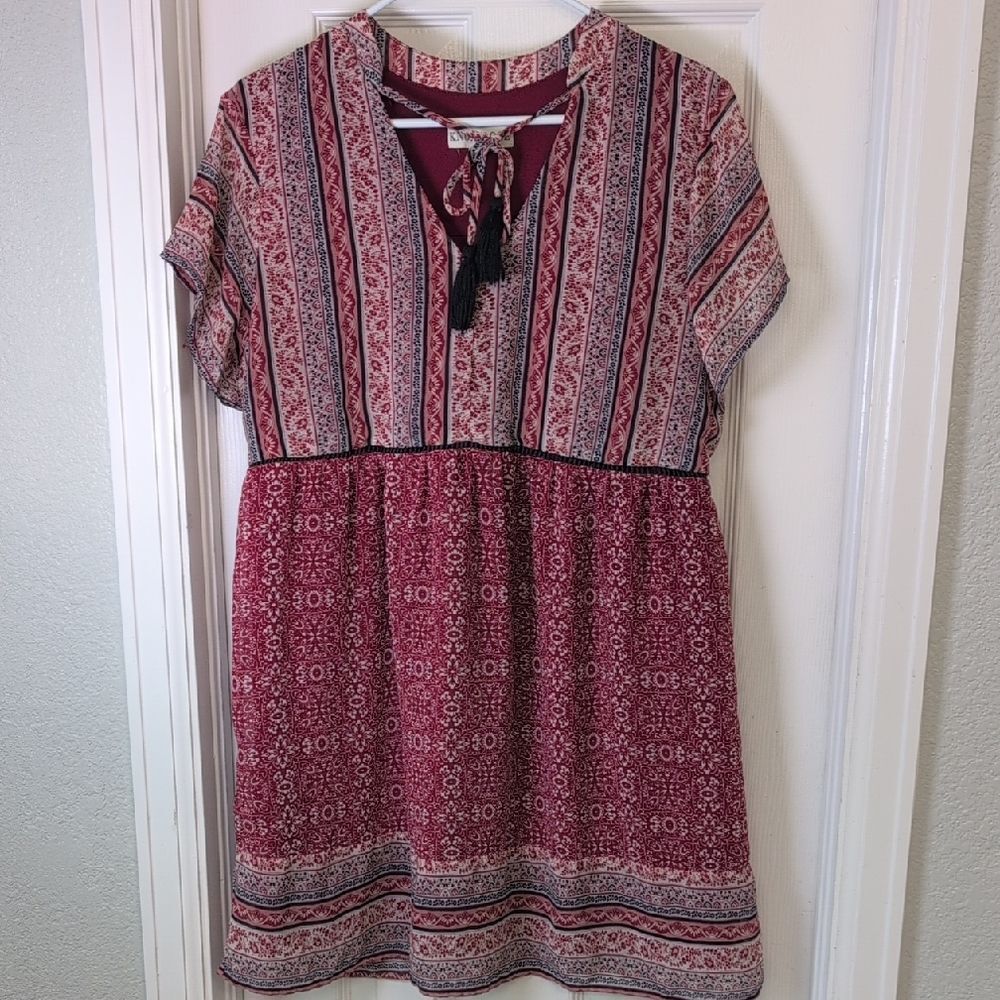 Knox Rose Red Knit Top